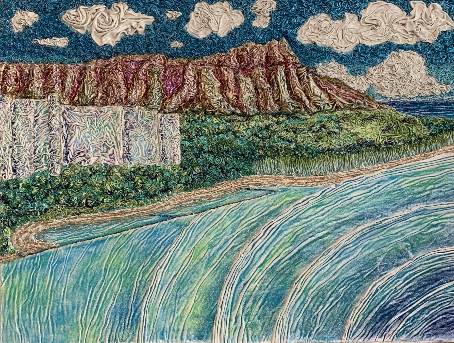 Diamond head volcano, Waikiki